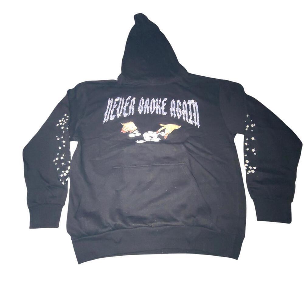 Never Broke Again Hoodie - Stylish Graphic Design